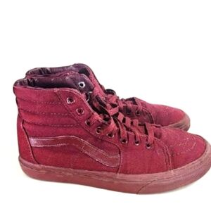 Vans Burgundy High-Top Sneakers